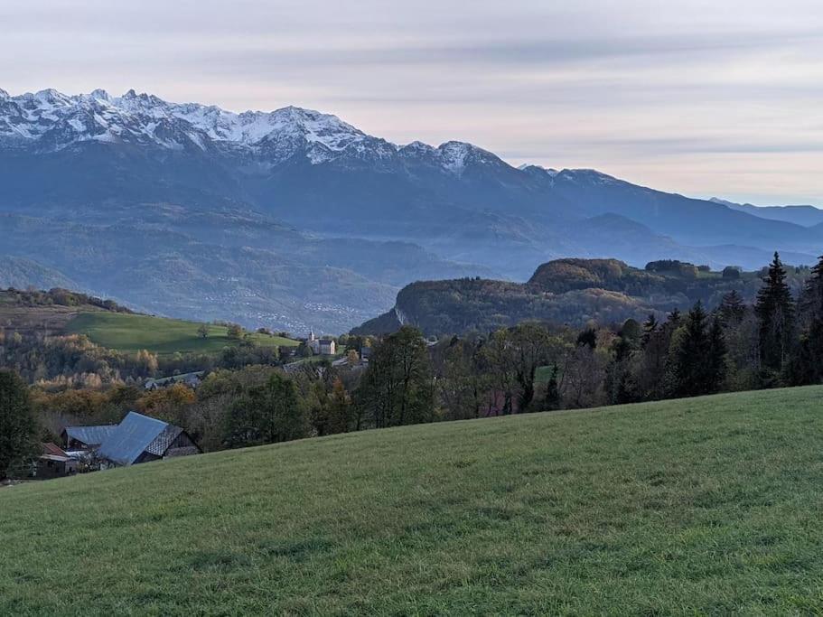 Maison Familiale En Montagne Avec Vue Merveilleuse Sur Le Massif De Belledonne Saint-Bernard  Exterior foto