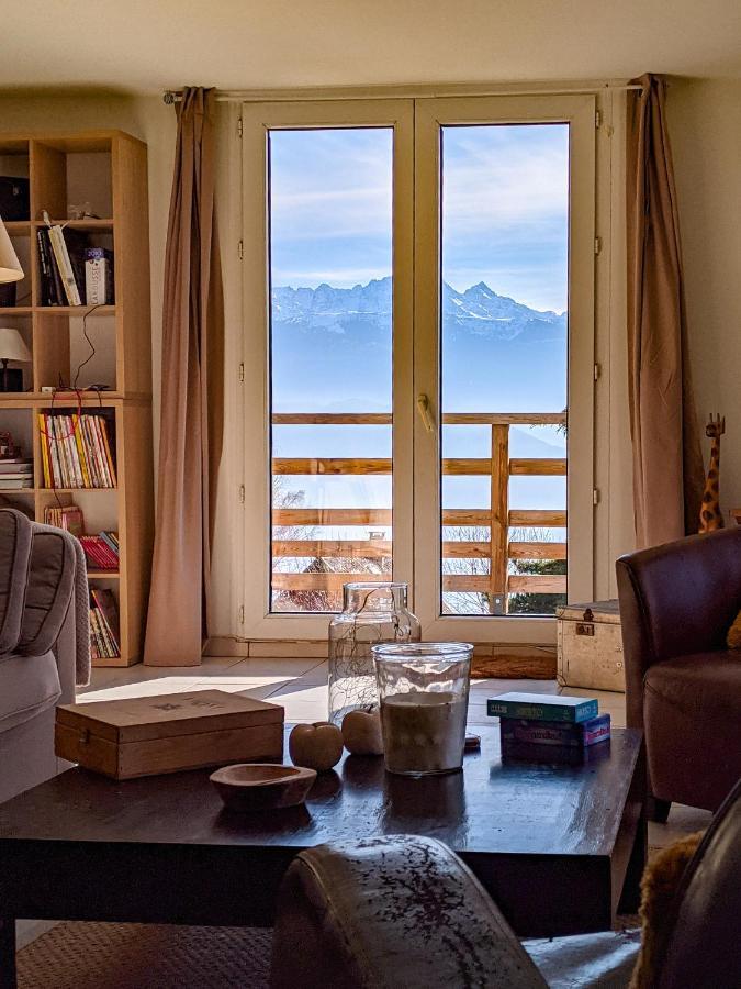 Maison Familiale En Montagne Avec Vue Merveilleuse Sur Le Massif De Belledonne Saint-Bernard  Exterior foto