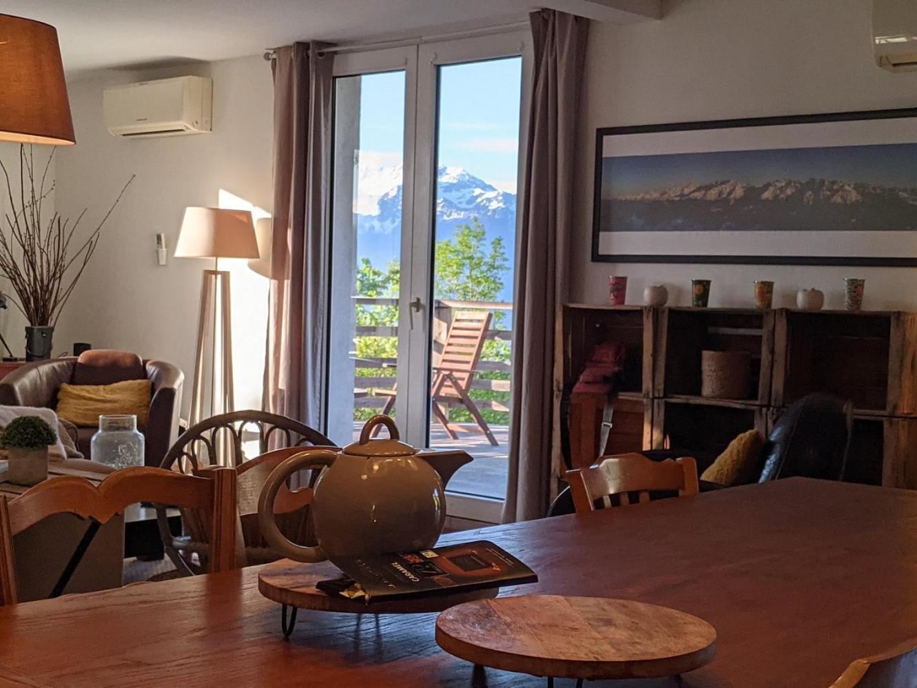 Maison Familiale En Montagne Avec Vue Merveilleuse Sur Le Massif De Belledonne Saint-Bernard  Exterior foto